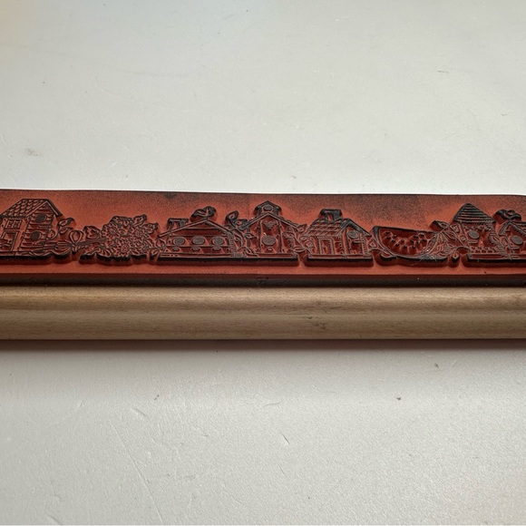 Stampin Up ‘96 Watermelon Birdhouse Sunflower 6.5X 1.5” Wood Block Stamp VINTAGE - Picture 5 of 14